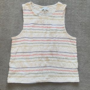 Madewell texture and thread tank